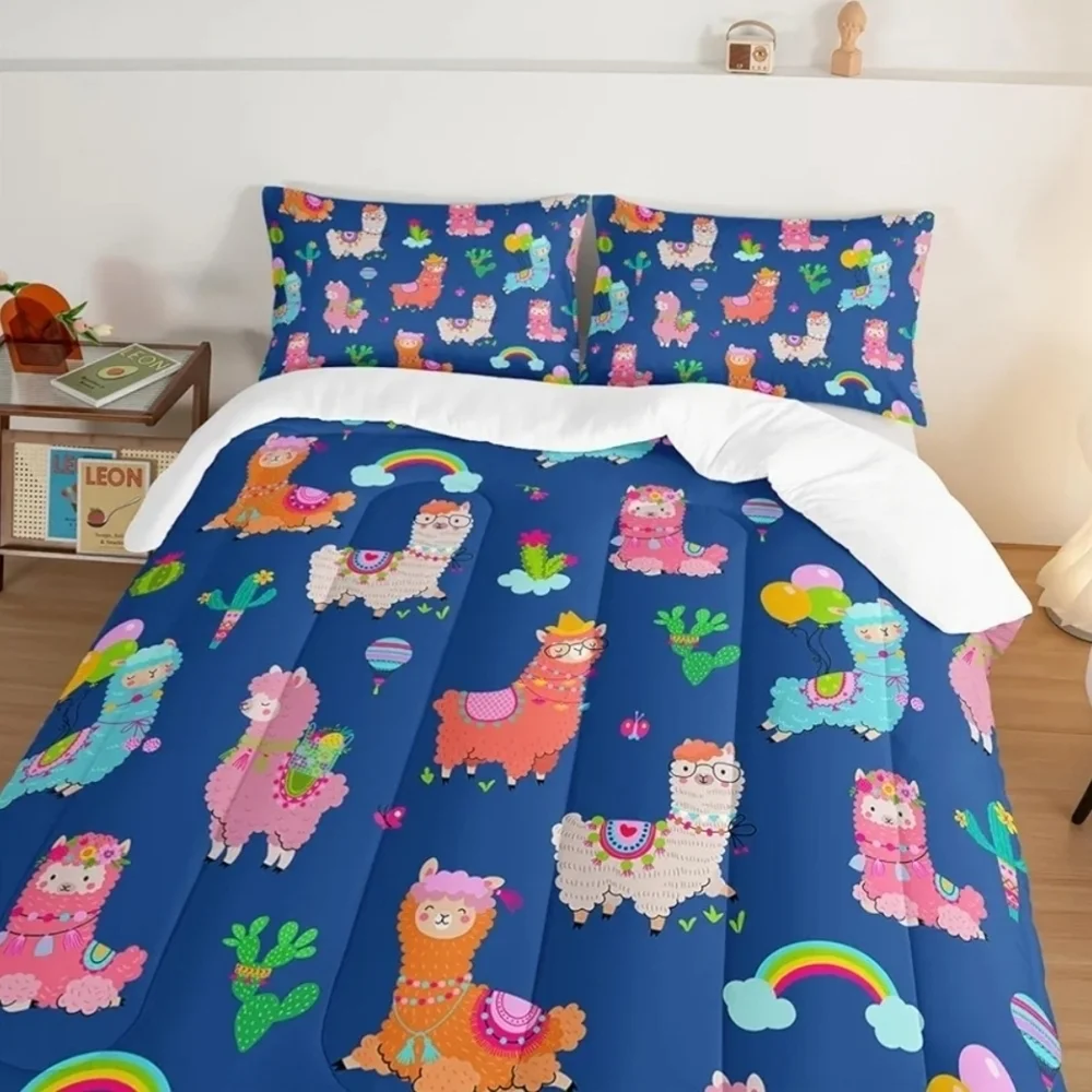 Kids Llama Comforter Twin Bed in a Bag